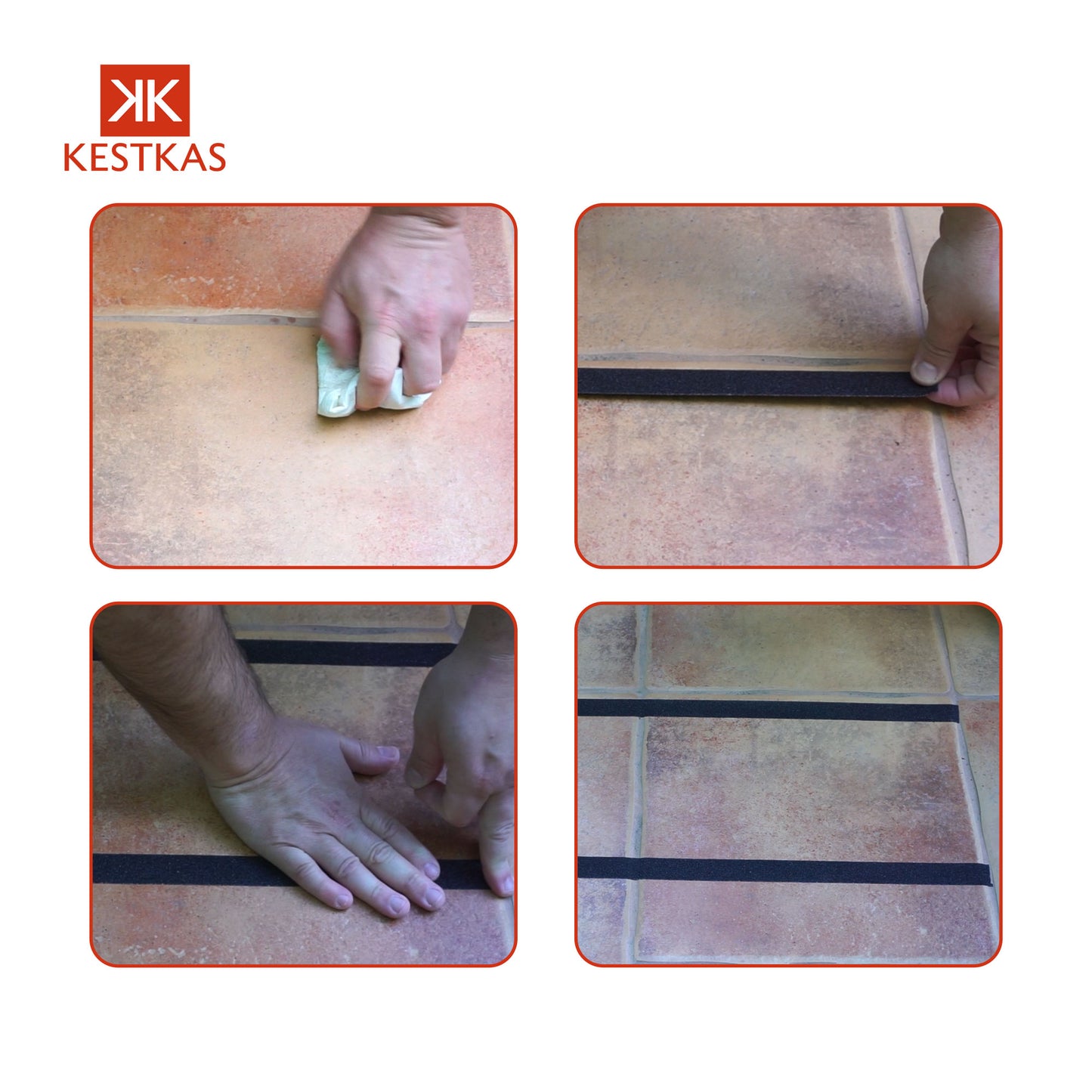 Cinta Antideslizante profesional 25mm x 15m KESTKAS