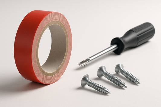 Cinta doble cara vs tornillos