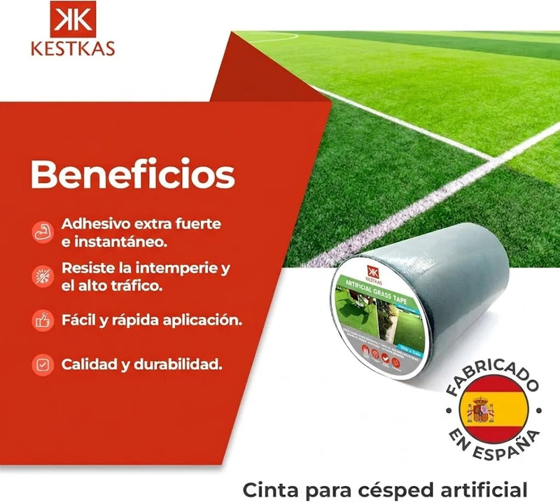 Cinta de unión para césped artificial KESTKAS fabricada en España