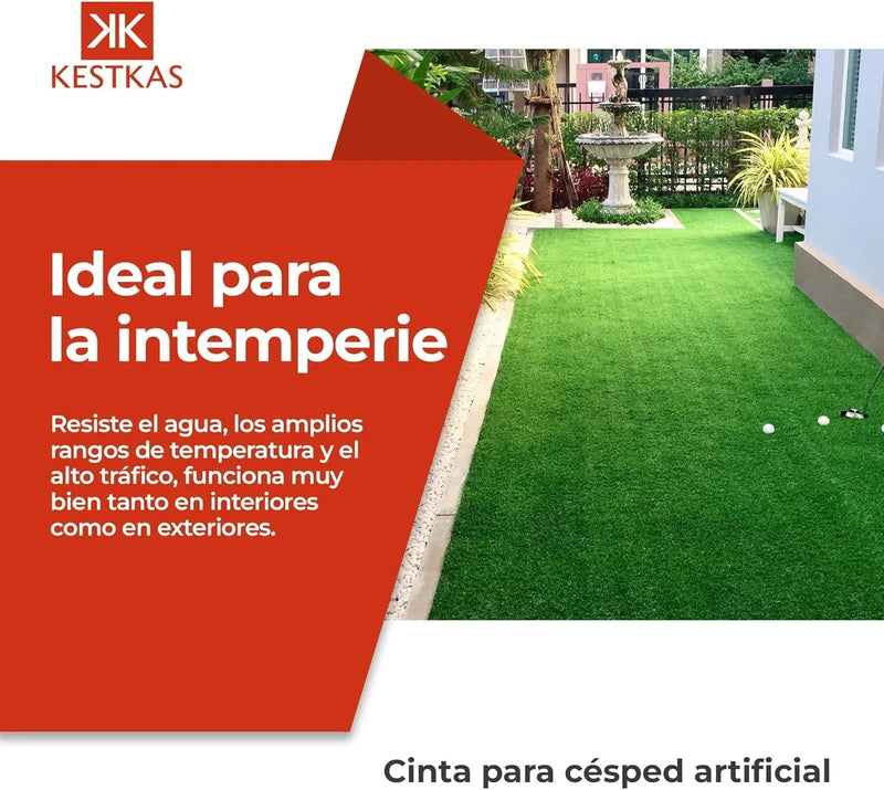 Cinta de unión para instalar césped artificial sobre tierra en exterior