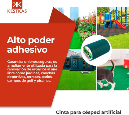 Cinta unión césped artificial 15cm x 10m KESTKAS