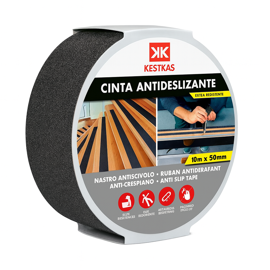 Cinta antideslizante profesional 50mm x 10m KESTKAS
