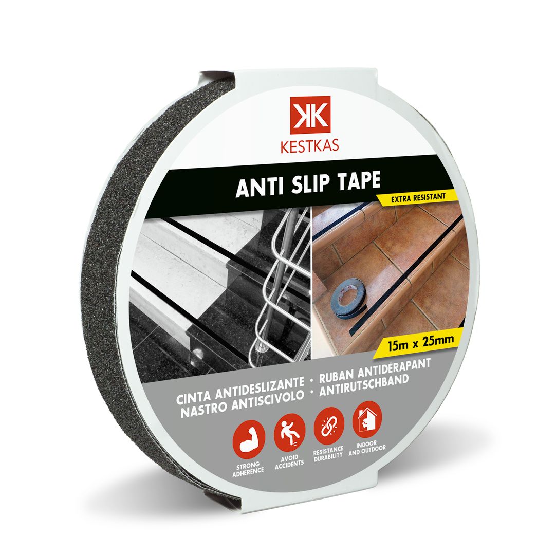 Cinta Antideslizante profesional 25mm x 15m KESTKAS