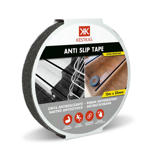 Cinta Antideslizante profesional 25mm x 15m KESTKAS