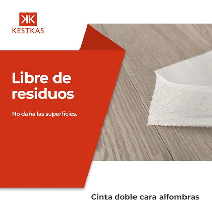 cinta doble cara alfombras sin residuos