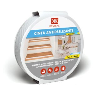 Cinta antideslizante para interior transparente de material PEVA para escaleras, baño o cocina